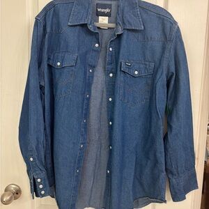 Wrangler Blue Denim Shirt